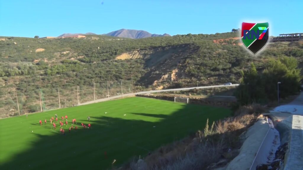 Training tijdens een eerder NEC-trainingskamp in Estepona; archiefbeeld, niet van september 2026.