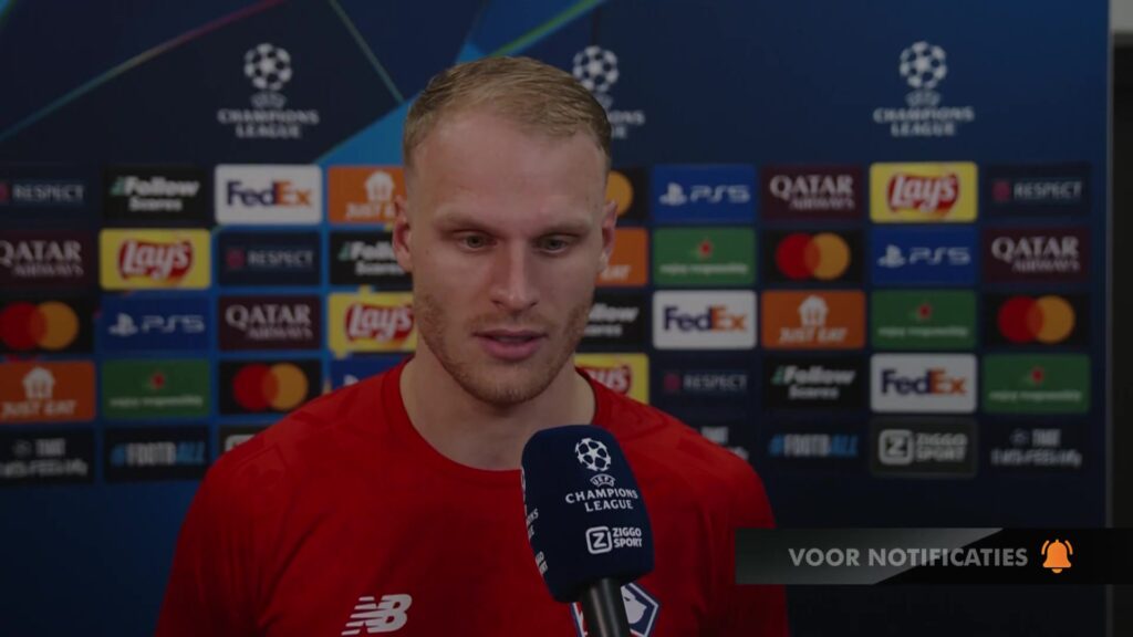 Mitchel Bakker tijdens een eerder interview in zijn periode bij Lille