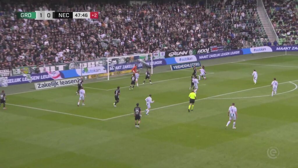 NEC en FC Groningen tijdens een eerdere ontmoeting